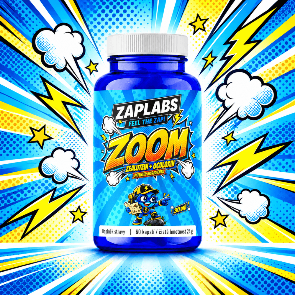 ZOOM ZAPLABS – lutein a zeaxanthin v komiksovém designu